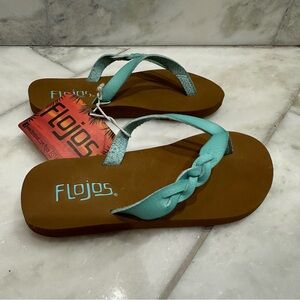 NWT Size 11 Toddler Girl Flojos Flip Flop Sandals